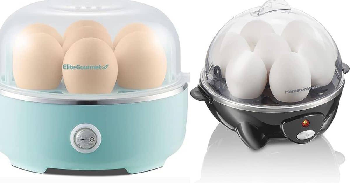  DASH Rapid Egg Cooker: 6 Egg Capacity Electric Egg Cooker for  Hard Boiled Eggs, Poached Eggs, Scrambled Eggs, or Omelets with Auto Shut  Off Feature - Aqua, 5.5 Inch (DEC005AQ): Home